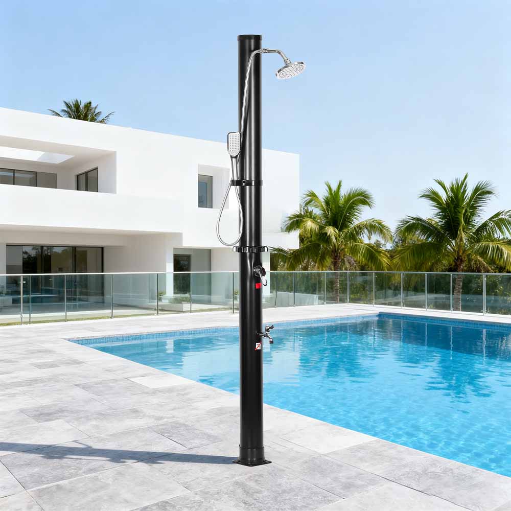 LY18L05-HB 18L ABS Chrome Shower Head Solar Shower Outdoor Garden Shower